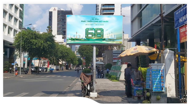 Billboard Đường Điện Biên Phủ, Quận 3 (5 Trụ)