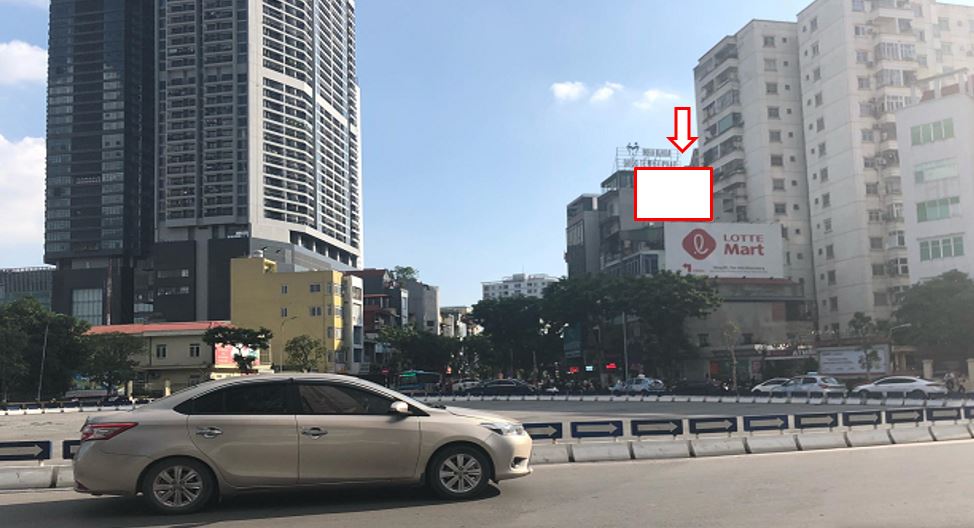 Bảng quảng cáo ngoài trời vòng xoay chùa Hà- Nguyễn Khánh Toàn- Trần Đăng Ninh, quận Cầu Giấy, Hà Nội