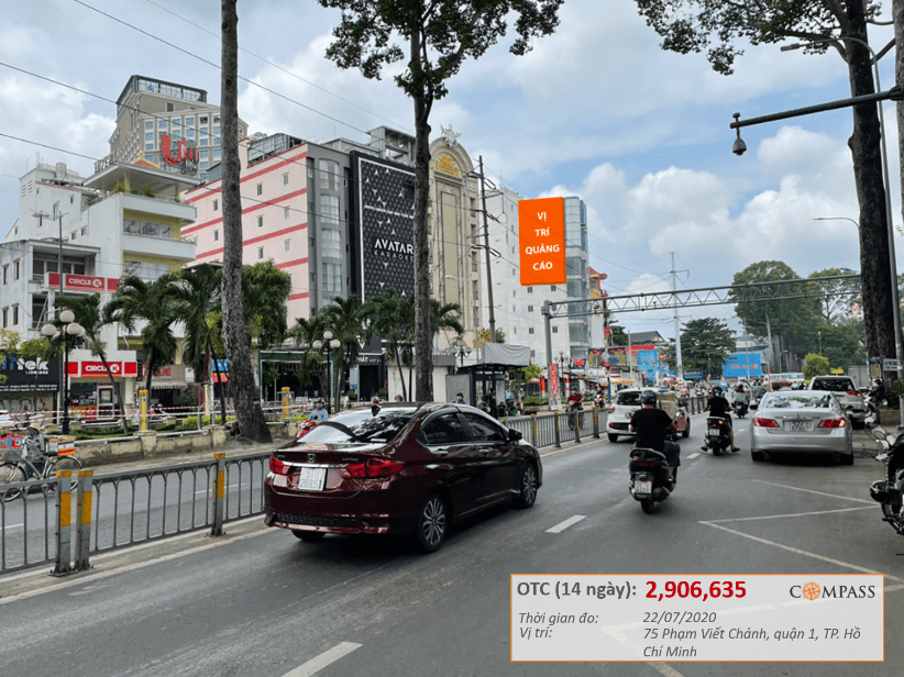 Bảng quảng cáo ngoài trời 75 Phạm Viết Chánh, quận 1, Hồ Chí Minh