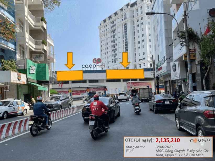 Bảng quảng cáo ngoài trời Coopmart Cống Quỳnh, quận 1, Hồ Chí Minh