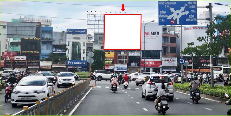 Bảng quảng cáo ngoài trời 516-538 Ngã sáu Cộng Hòa, quận 3, Hồ Chí Minh