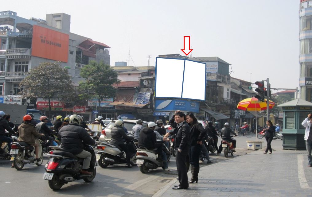 Bảng quảng cáo ngoài trời 52 Lê Duẩn – Ngã tư Nguyễn Khuyến – Chợ Cửa Nam, quận Hoàn kiếm, Hà Nội