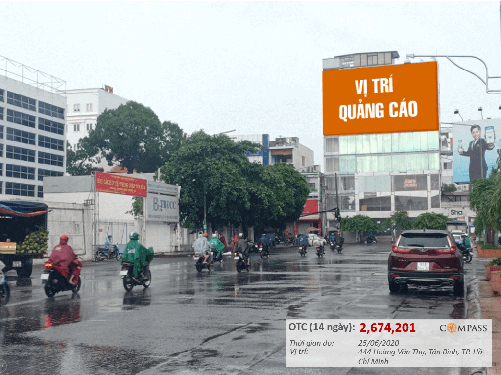 Bảng quảng cáo ngoài trời 444 Hoàng Văn Thụ, quận Tân Bình