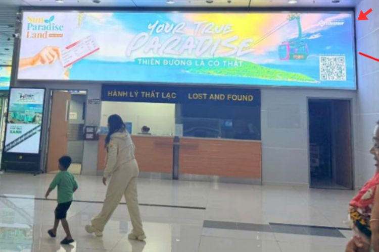 Bảng hộp đèn khu vực Ga đến Quốc Nội, Sân bay Quốc tế Phú Quốc