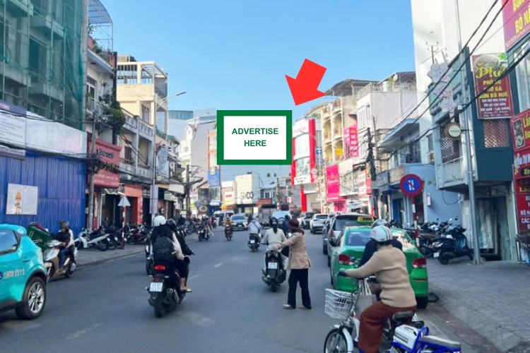1 bảng quảng cáo treo tường nằm ngang tại 155 Phan Đình Phùng, phường Xuân Hương, Lâm Đồng