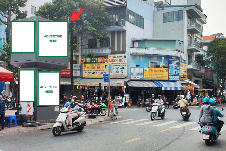 Bảng quảng cáo trụ hộp đèn E-tower 8 mặt tại Đối diện số 31 Yersin, Phường Bến Thành, Thành phố Hồ Chí Minh (Giao giữa Yersin - Nguyễn Công Trứ)