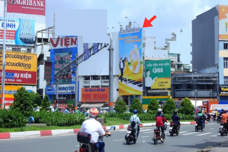 1 Bảng quảng cáo ốp tường tại số 267 Xô Viết Nghệ Tĩnh, Phường Gia Định, TP. Hồ Chí Minh