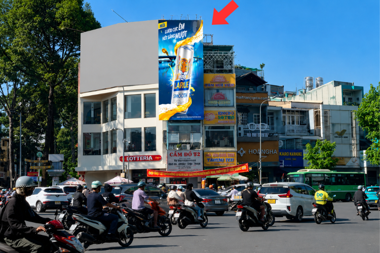 1 Bảng quảng cáo ốp tường tại số 147 Lý Thái Tổ, Phường Vườn Lài, TP. Hồ Chí Minh