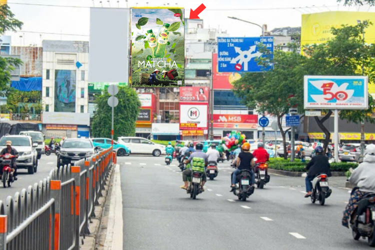 1 Panel Wallscape Billboard at 520-522 Nguyen Thi Minh Khai, Ban Co Ward, Ho Chi Minh City