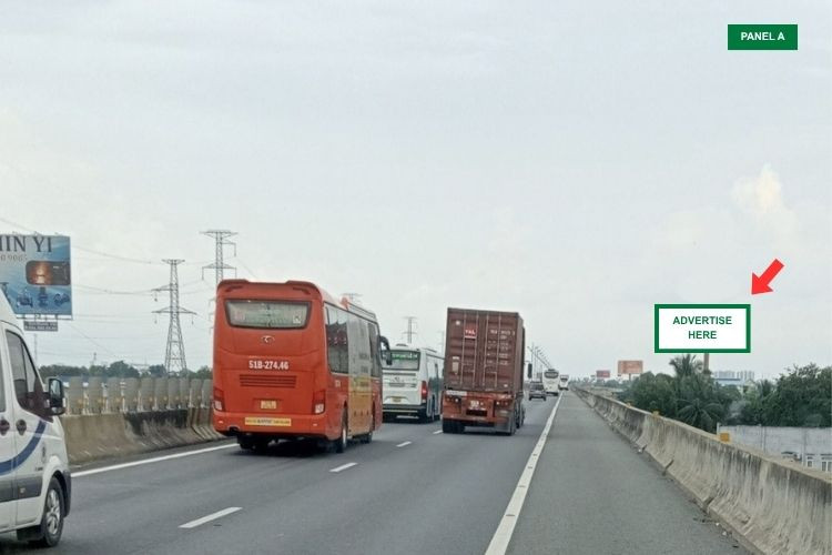 2 Panel Horizontal Unipole Billboard at Km13, Luong Hoa, Tay Ninh