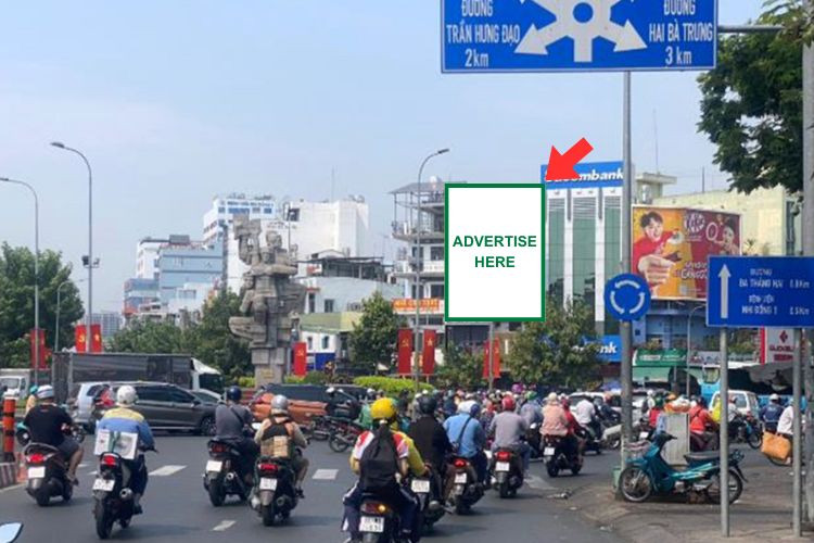 1 bảng quảng cáo ốp tường tại 378 Lý Thái Tổ, Phường Vườn Lài, TP. Hồ Chí Minh