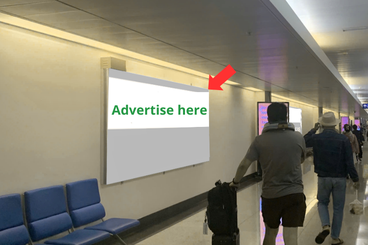 20 Panel Horizontal Light Box Billboard tại Tan Son Nhat International Airport, Tan Son Hoa Ward, Ho Chi Minh City (T2 Station - hallway heading towards the check-in area)