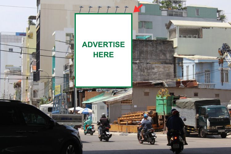 1 bảng quảng cáo ốp tường tại 227 Hoàng Hoa Thám, Phường Bảy Hiền, TP. Hồ Chí Minh