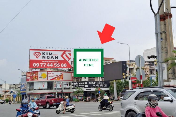 1 bảng quảng cáo treo tường nằm ngang tại 103 Hùng Vương, phường Long An, Tây Ninh