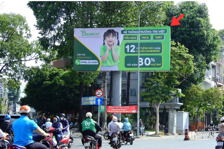 1 bảng quảng cáo trụ đơn tại 13 Nguyễn Thái Sơn, Phường Hạnh Thông, TP. Hồ Chí Minh