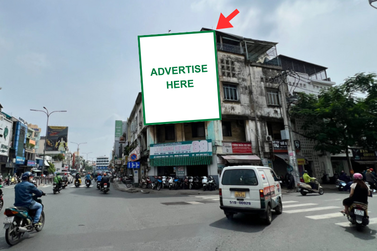 1 bảng quảng cáo ốp tường tại 89 Hoàng Văn Thụ, Phường Cầu Kiệu, Tp. Hồ Chí Minh