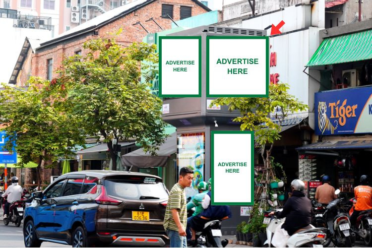 Bảng quảng cáo trụ hộp đèn E-tower 8 mặt tại 15M Nguyễn Thị Minh Khai, Phường Sài Gòn, Hồ Chí Minh