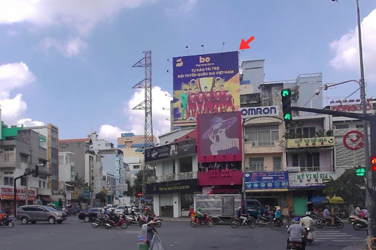 1 bảng quảng cáo ốp tường tại 101 Đinh Tiên Hoàng, Phường Tân Định, TP. Hồ Chí Minh
