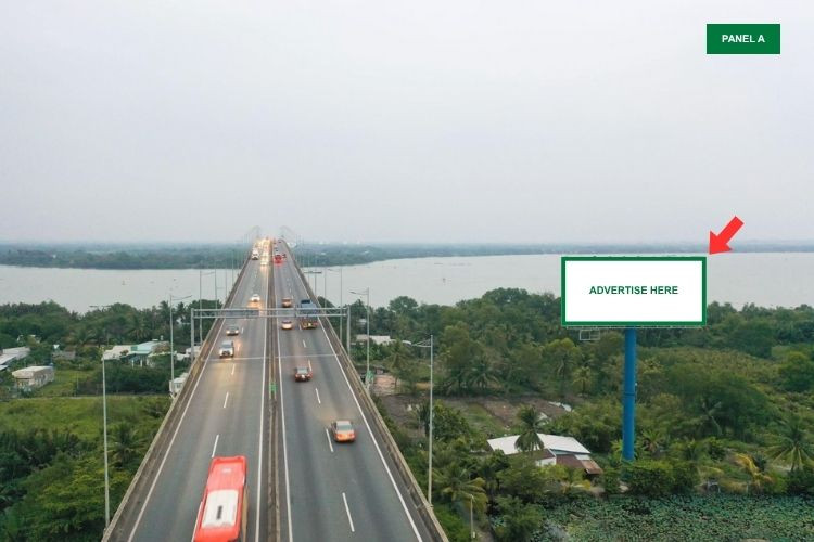 2 Panel Horizontal Unipole Billboard at Long Phuoc Toll Station, Long Phuoc, Ho Chi Minh City