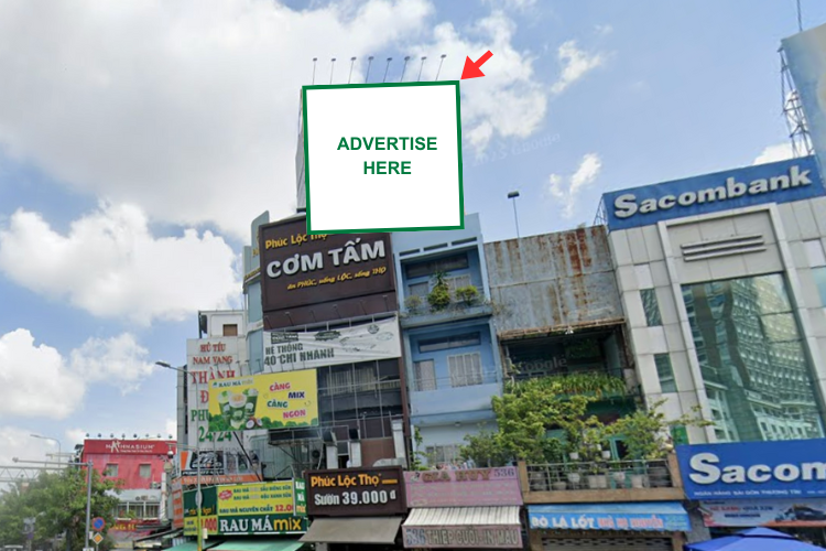 1 Bảng quảng cáo ốp tường tại số 14 Lý Thái Tổ, Phường Bàn Cờ, TP. Hồ Chí Minh