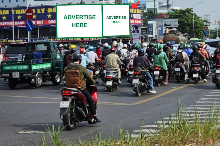 1 bảng quảng cáo ốp tường tại 615 Nguyễn Hữu Thọ, Phường Tân Hưng, TP. Hồ Chí Minh