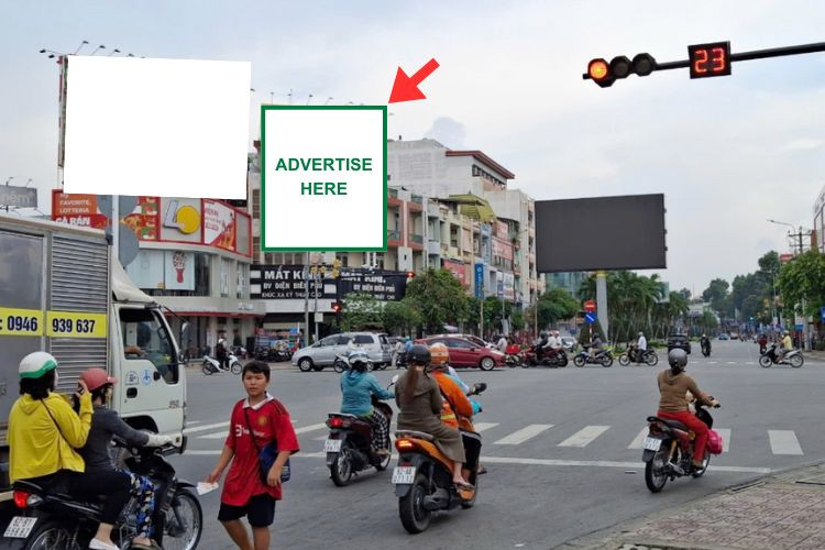1 bảng quảng cáo treo tường tại 109 Quốc Lộ 1A, Phường Long An, Tây Ninh